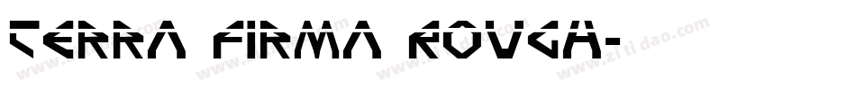 Terra Firma Rough字体转换